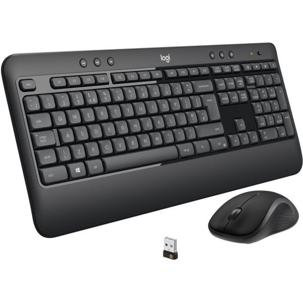 Мышь+Клавиатура Logitech MK540 Advanced беспроводной (радиоканал), черный / черный, [920-008686]