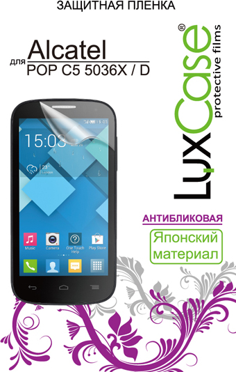 Защитная пленка для мобильного телефона LuxCase для Alcatel POP C5 5036D Anti-glare